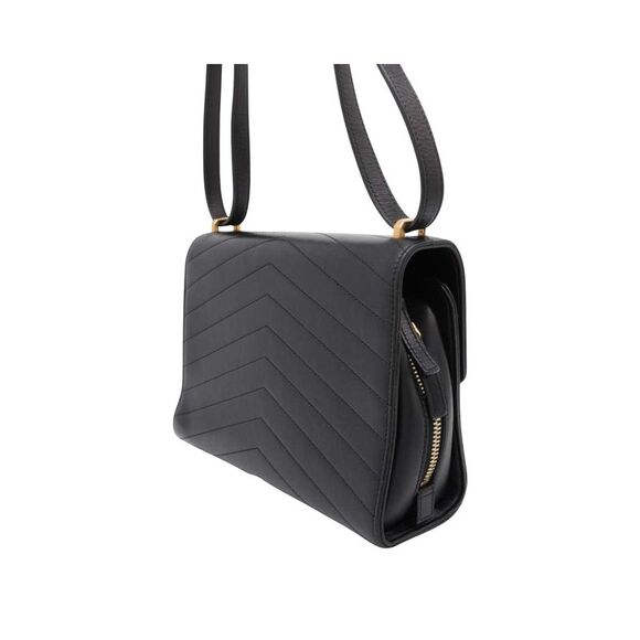 Pre Loved Chanel Chevron Quilted Crossbody Women Black Shoulder Bags - Picture 2 of 8